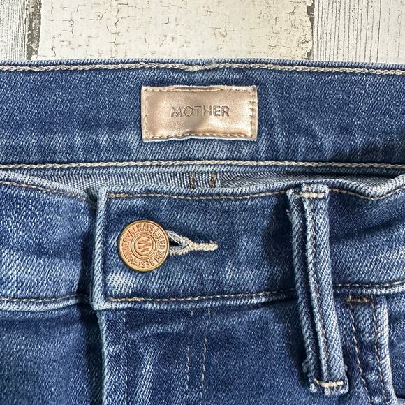 Mother The Hustler Ankle Fray Jeans – Size 25 – Medium Wash Stretch – MSRP $238 - Picture 5 of 9